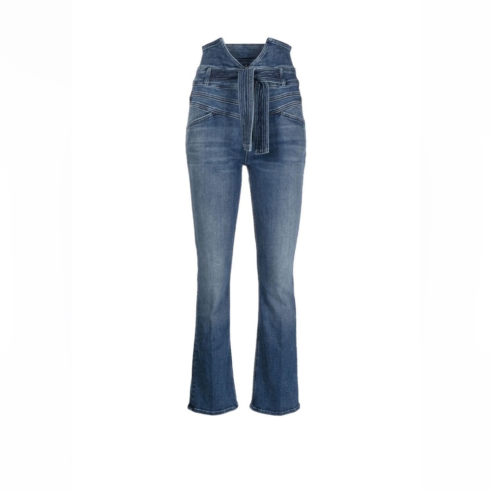 Mother tie waist jean ankle length size 28